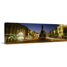 Great BIG Canvas | The Irish Image Collection Premium Thick-Wrap Canvas entitled Statue Of A Man On A Pedestal On O'Connell Street, Dublin,   